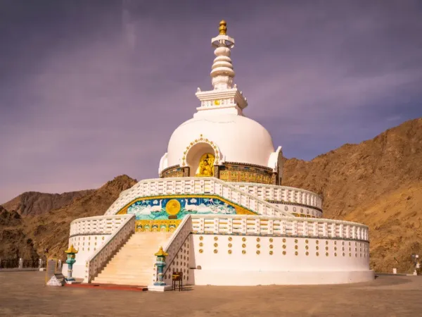 The high-altitude cold desert valleys surrounding Leh