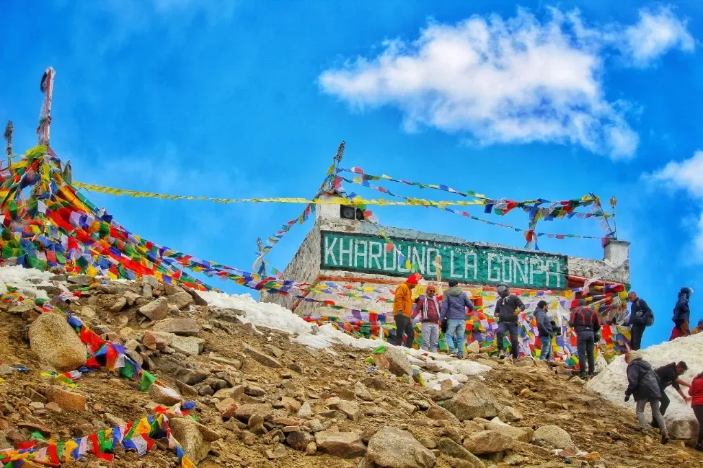 The high-altitude cold desert valleys surrounding Leh