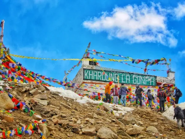 The high-altitude cold desert valleys surrounding Leh