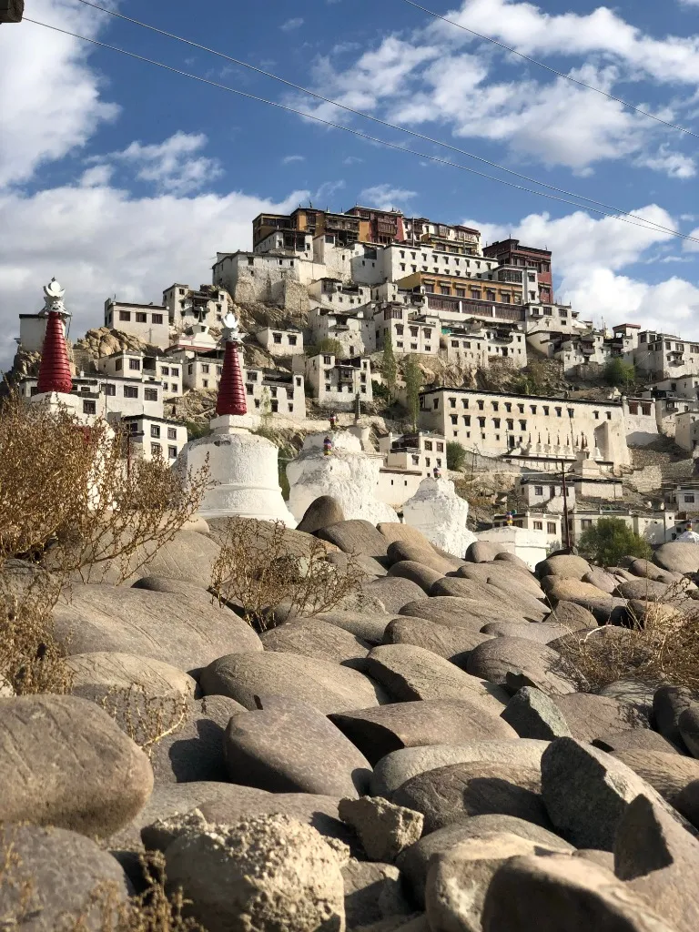 The high-altitude cold desert valleys surrounding Leh