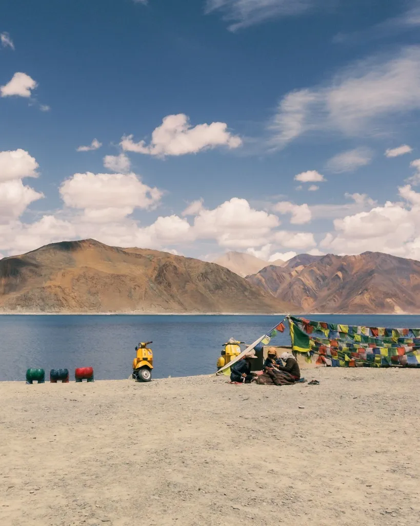 The high-altitude cold desert valleys surrounding Leh